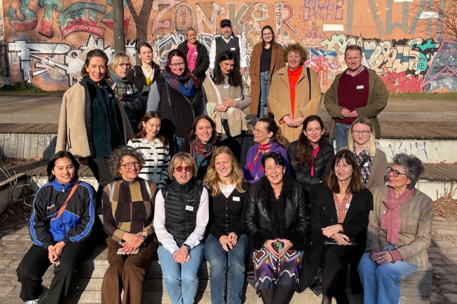 Die Entwicklungsgruppe in Berlin zur Exkursion